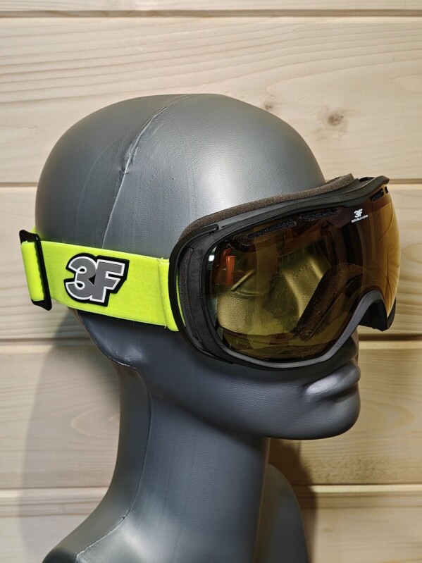 JUNIORSKÉ LYŽIARSKE OKULIARE 3F VISON PURE 2 BLACK-NEON YELLOW